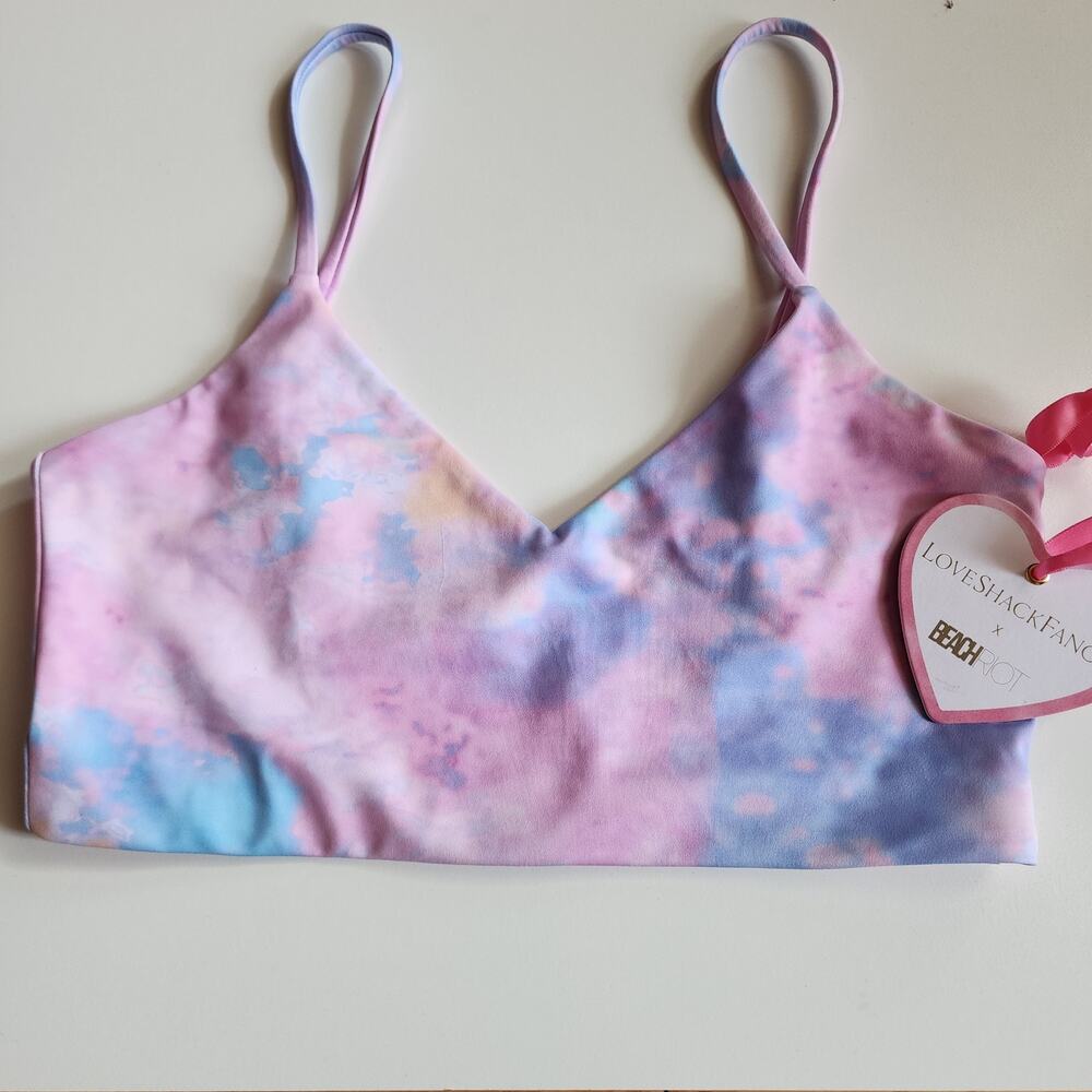 LoveShackFancy X Beach Riot Georgia Top Size Small New - Picture 2 of 11